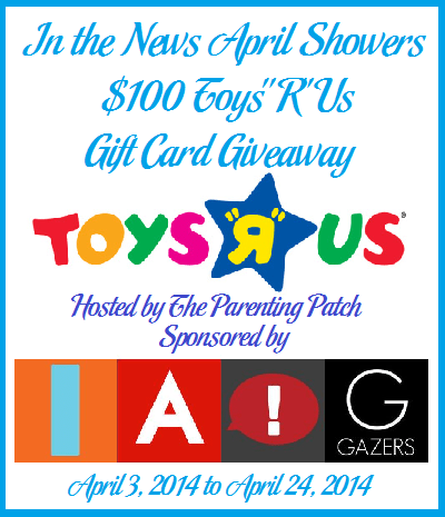 In the News April Showers $100 Toys “R” Us Gift Card Giveaway