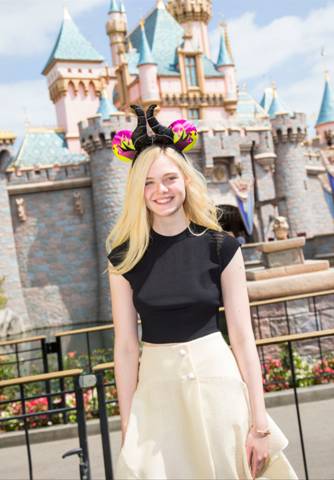 Elle Fanning (Disney’s #Maleficent) Visits Disneyland