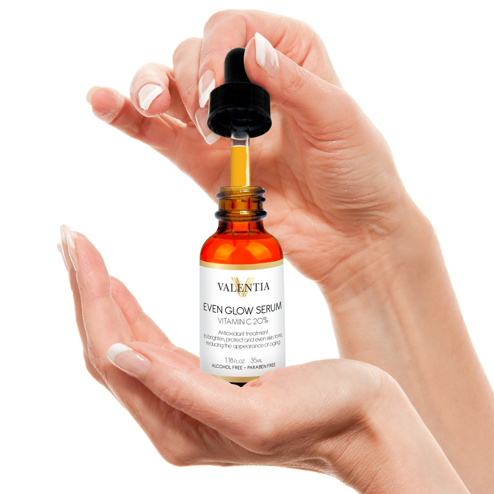 Even Glow Serum Antioxidant Skin Treatment 20% Vitamin C by Valentia Skin Care