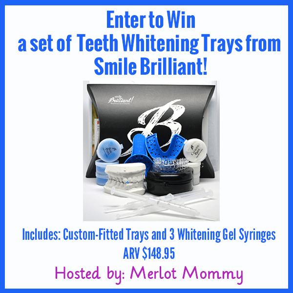 Enter to Win Smile Brilliant's Teeth Whitening Trays Giveaway ends 6/