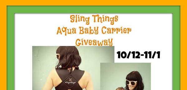 Enter the Sling Things Aqua Carrier #MommyMeBirthdayBash #Giveaway ends 11/1