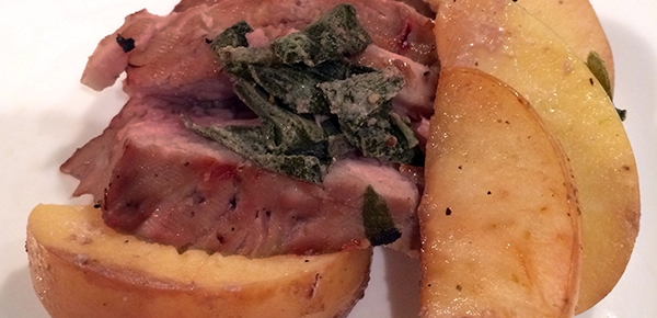 Sous Vide Pork Loin Roast with Apples and Sage Recipe