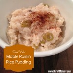 Soud Vide Maple Raisin Rice Pudding