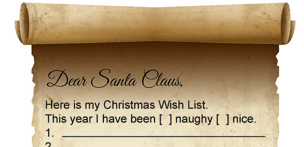 Free Printable Letter to Santa #HH2014