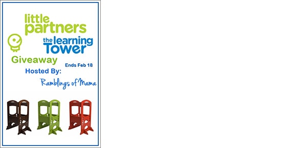Little Partners Learning Tower #Giveaway ends 2/18