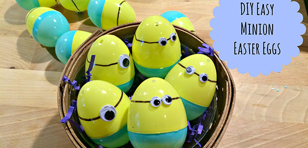 DIY Easy Minion Easter Eggs