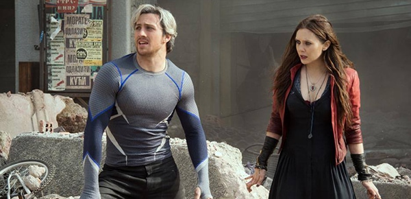 Exclusive Interview: Talking Quicksilver and Scarlet Witch with Aaron Taylor-Johnson and Elizabeth Olsen  #AvengersEvent