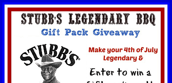 Enter to win the Stubbs Legendary BBQ Giveaway ends 6/26