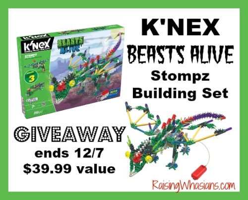 K’NEX Stompz Building Set #Giveaway ends 12/7
