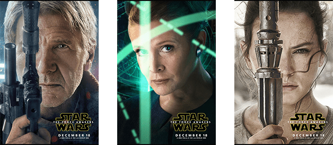 First Look: New STAR WARS: THE FORCE AWAKENS Character Posters