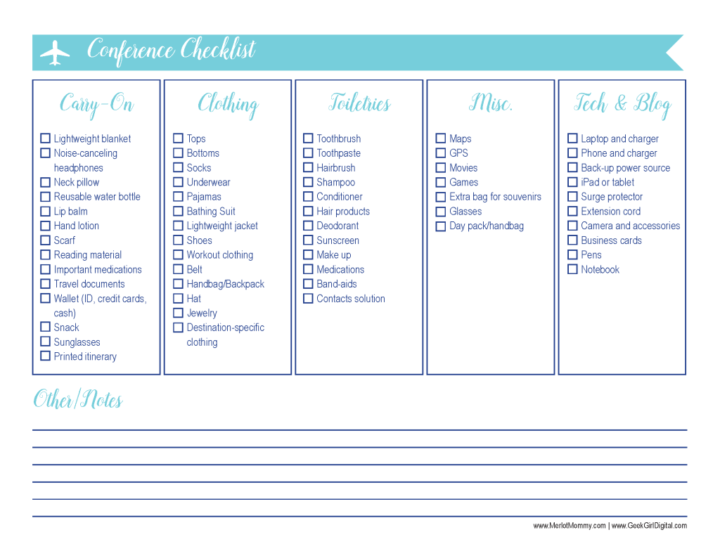 Travel Checklist: 30 Days of Free Printables » Whisky + Sunshine