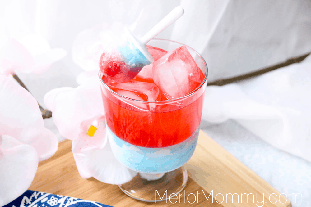 Captain America Civil War Inspired Kinky Blue Liqueur Cocktail + Sugar