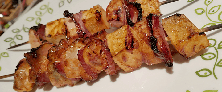 Spicy Bacon Pineapple Chicken Kebabs – A Healthy New Comfort Food Dinner is Just Five Steps Away