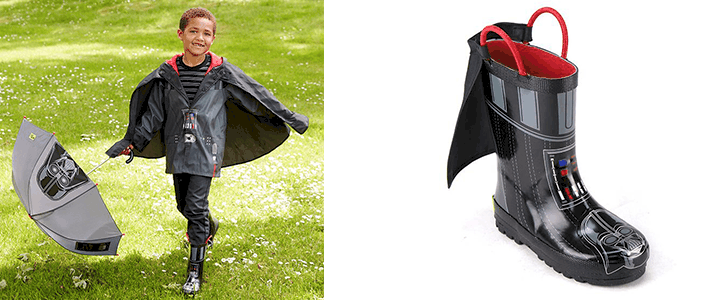 Star Wars Darth Vader Rain Boots and Rain Gear for Kids