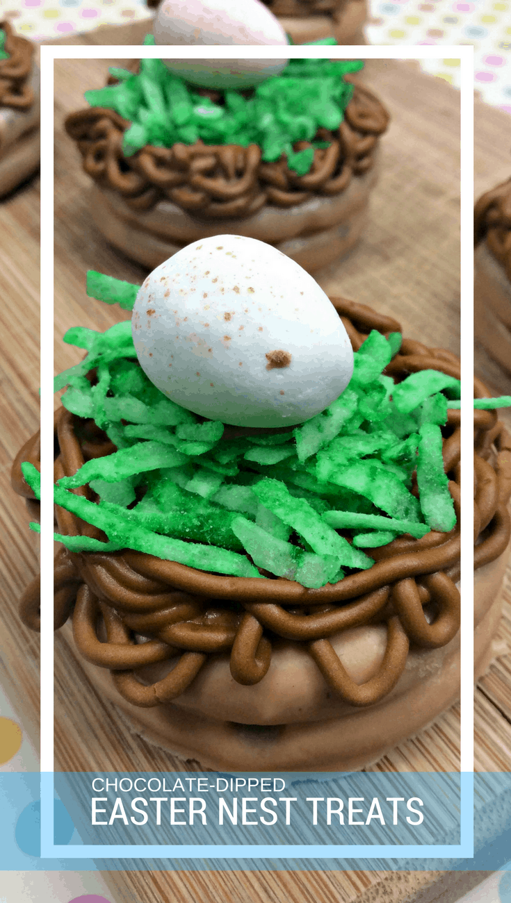 Chocolate Dipped Easter Nest Treats