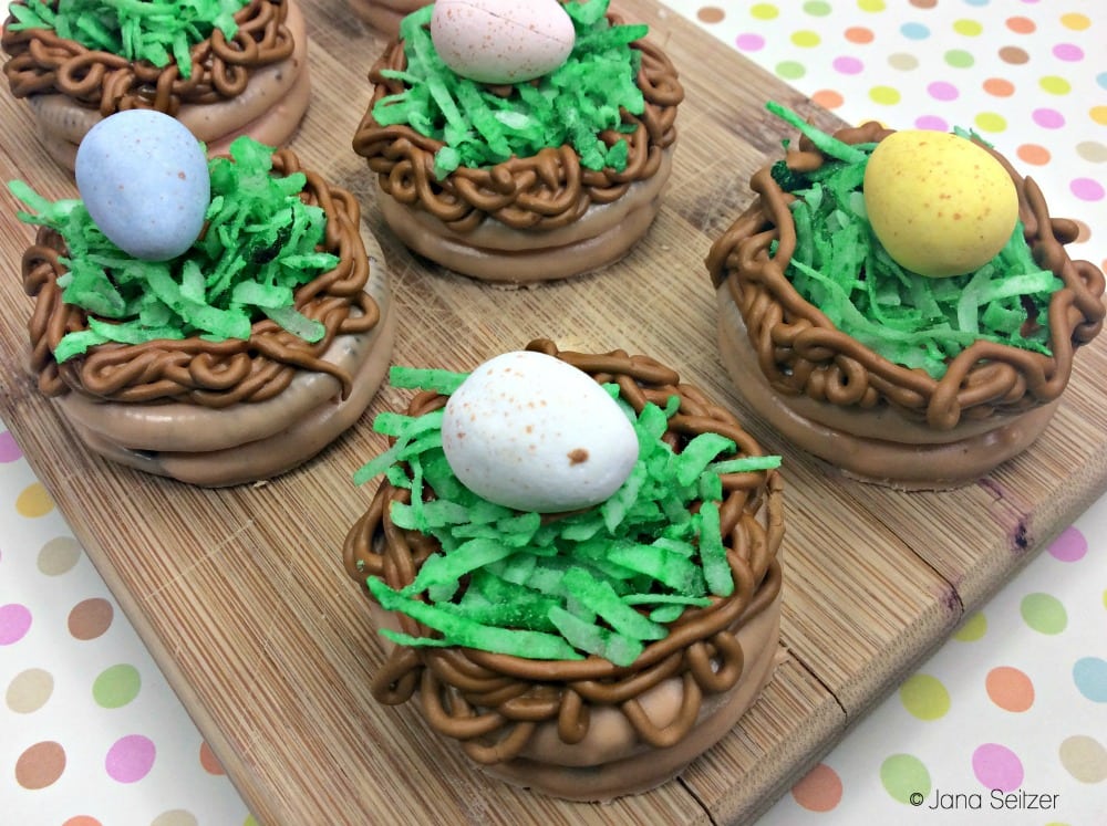 Chocolate Dipped Easter Nest Treats