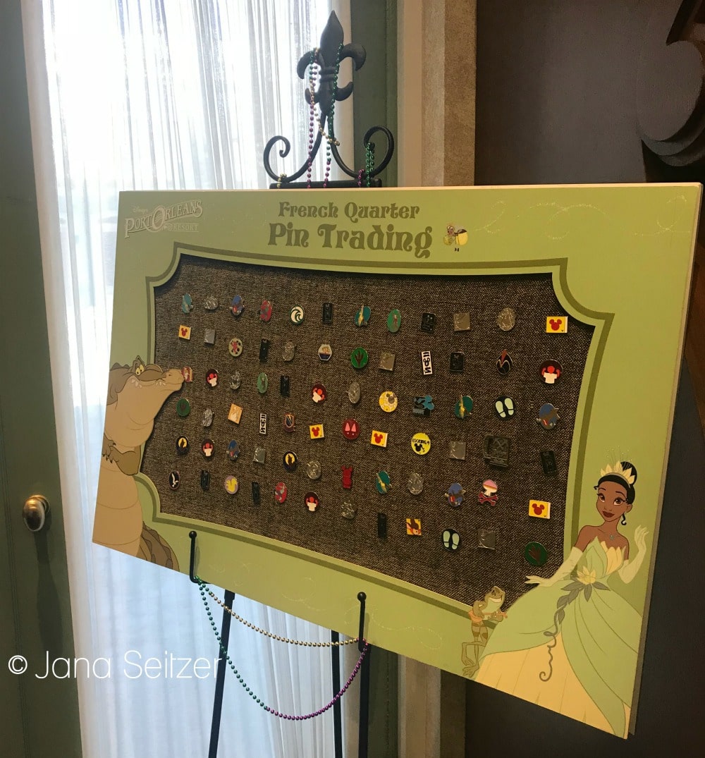 Port Orleans French Quarter Pin trading board - Beginner's Guide To Pin Trading at Disney World: Disney Pin Trading 101