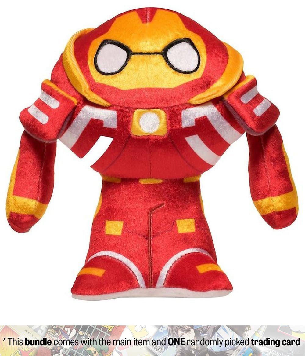 Hulkbuster- Funko Hero Plushies x Avengers - Infinity War Plush + 1 Official Marvel Trading Card Bundle
