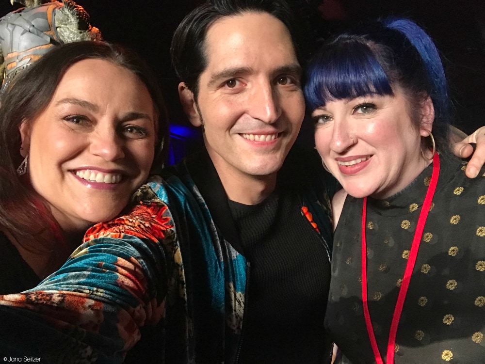 Jana Seitzer and David Dastmalchian and Carol Jones