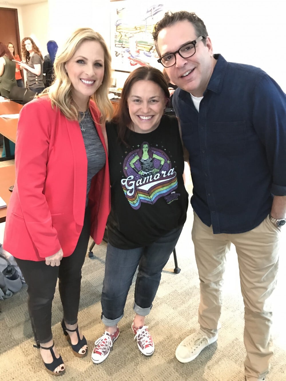 Marlee Matlin and Jana Seitzer and Michael Seitzman