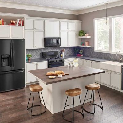 LG Matte Black Stainless Steel for the Ultimate High-Tech Kitchen