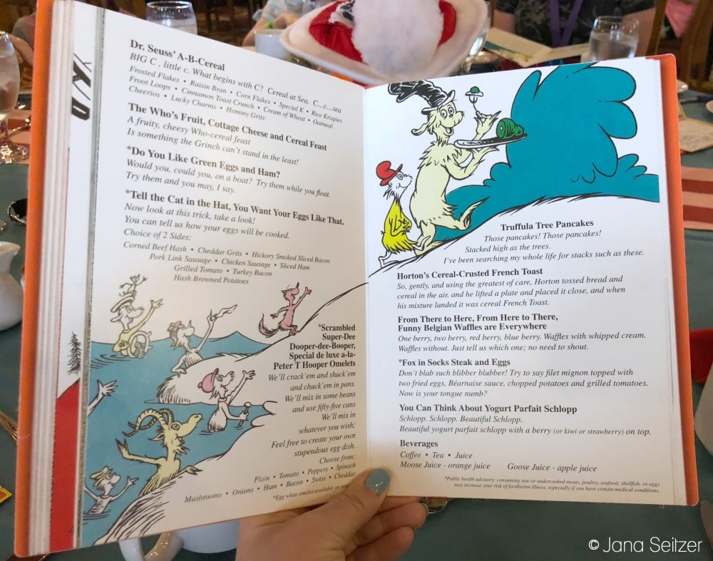 Best Cruise Activities for Tweens and Teens - Carnival Cruise - Green Eggs and Ham Breakfast Menu