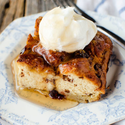 Eggnog Cranberry French Toast Bake