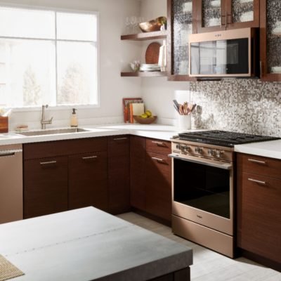 Whirlpool Sunset Bronze Gas Convection Range for a Smart Home and Smart Kitchen