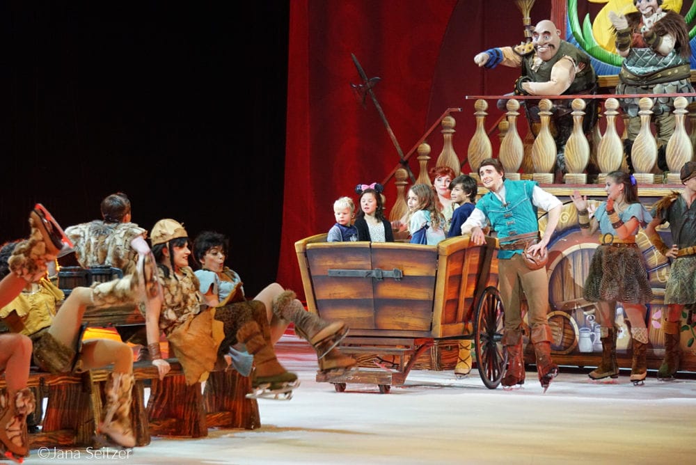 Disney On Ice in Portland through October 28 will make you Dare to Dream Rapunzel cart audience participation