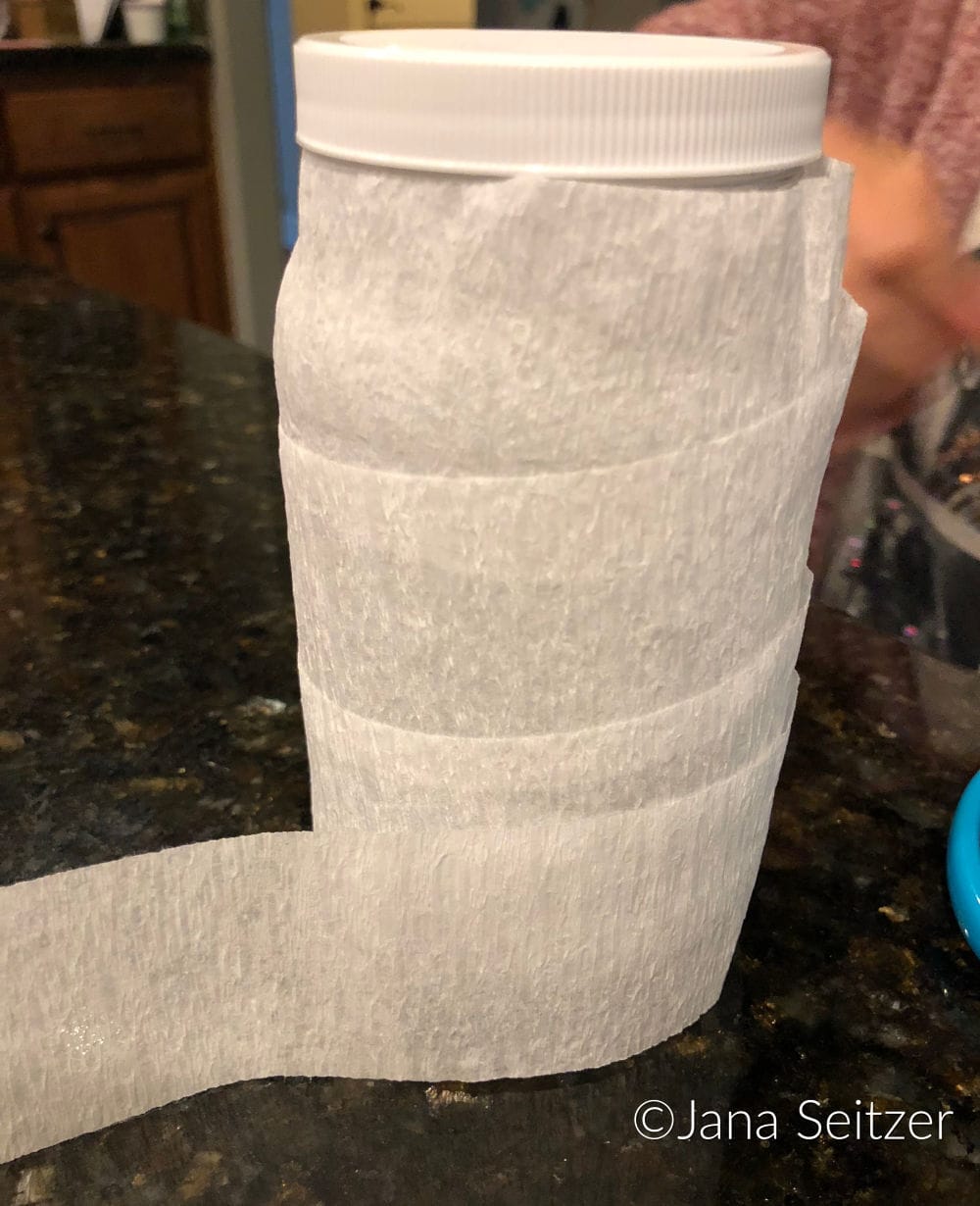 DIY murray mummy lantern in process
