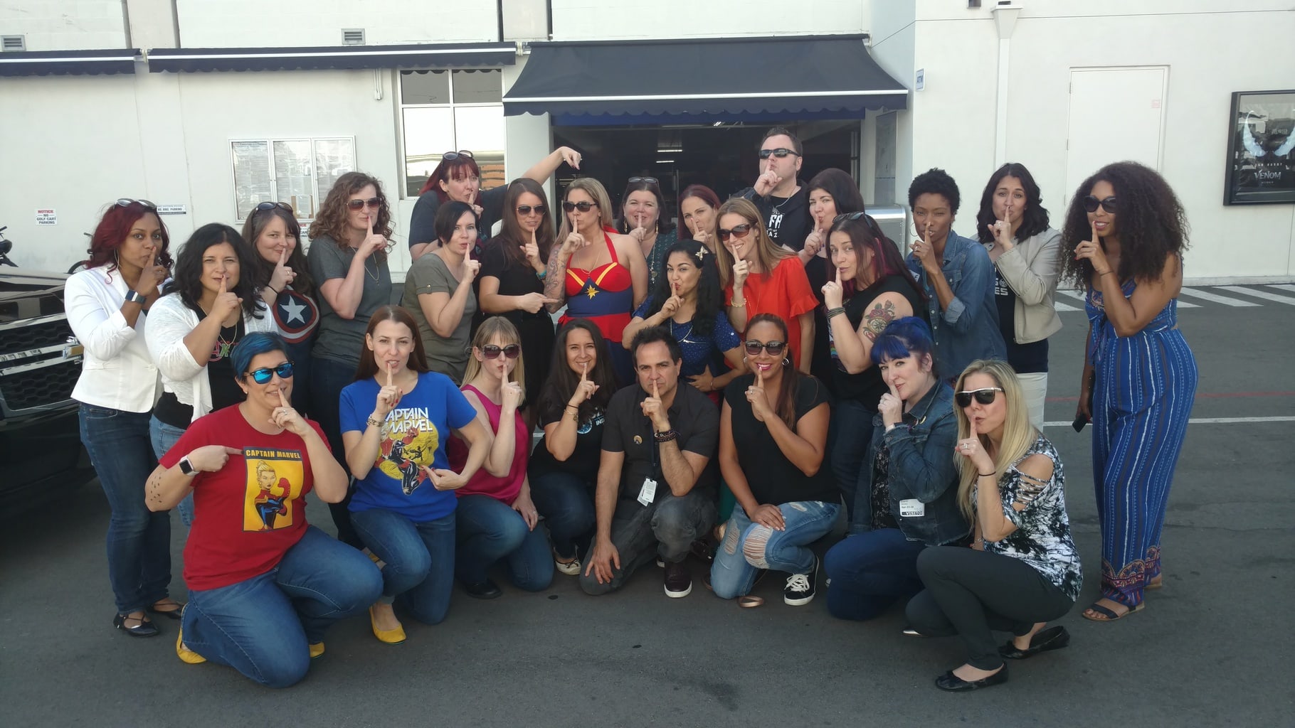 captain marvel set visit