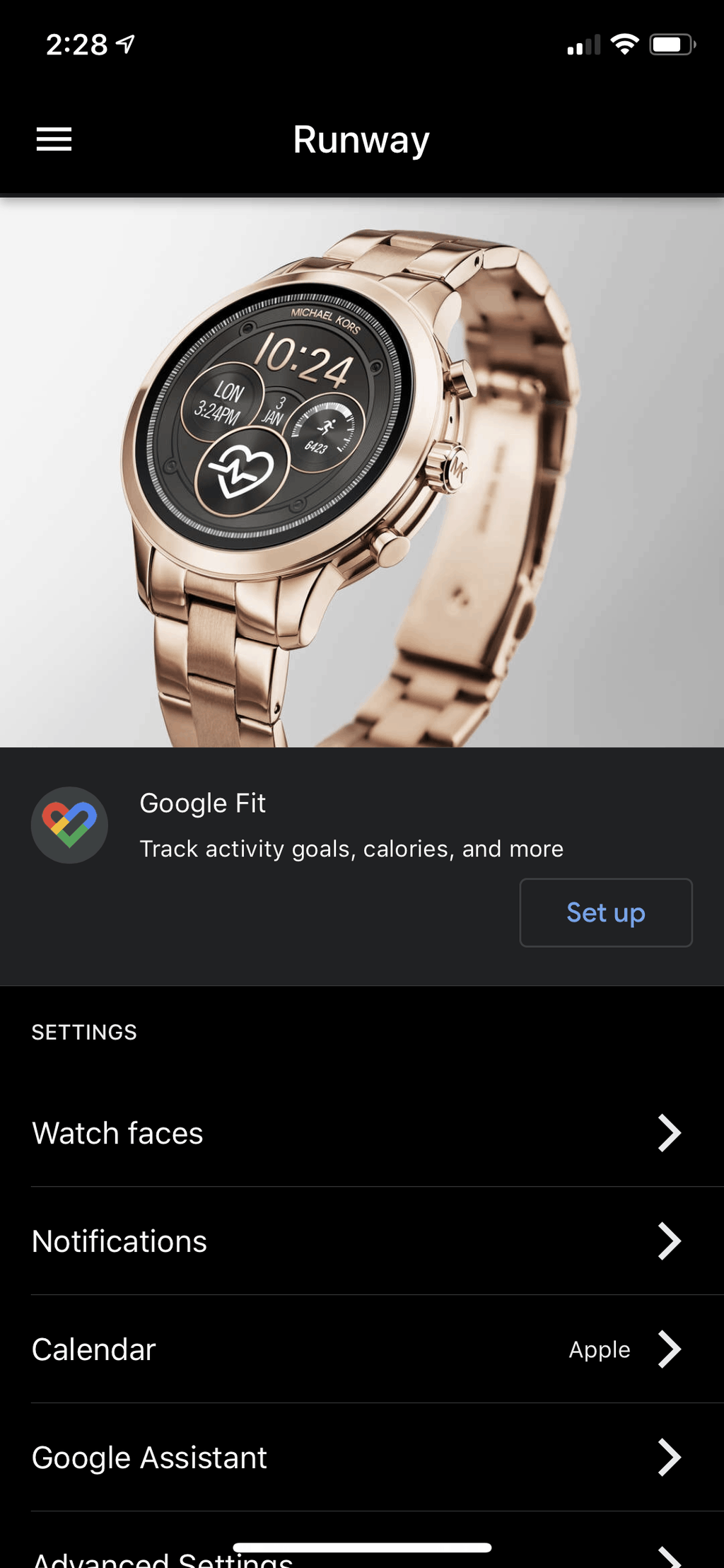 Wear OS by Google + Michael Kors Access Runway Smartwatch