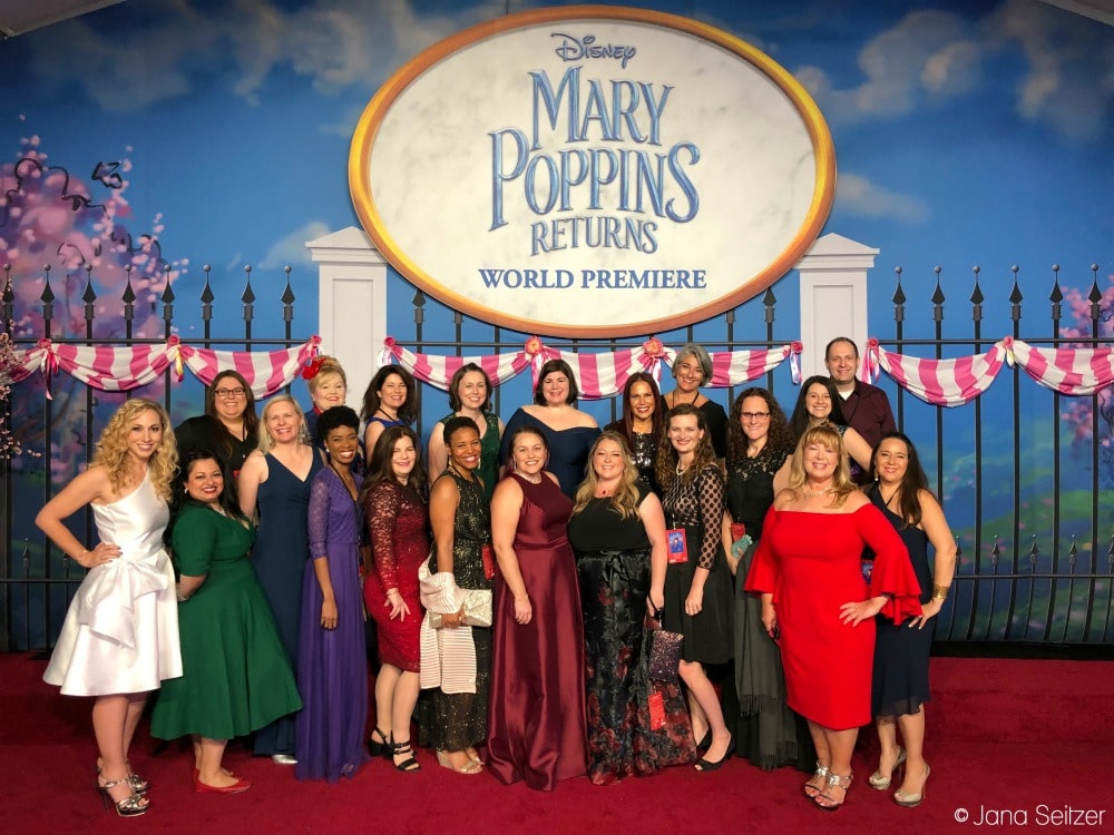 Mary Poppins Returns Red Carpet Premiere group photo