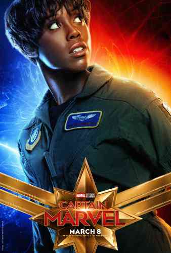 Captain Marvel Character Poster - Lashana Lynch