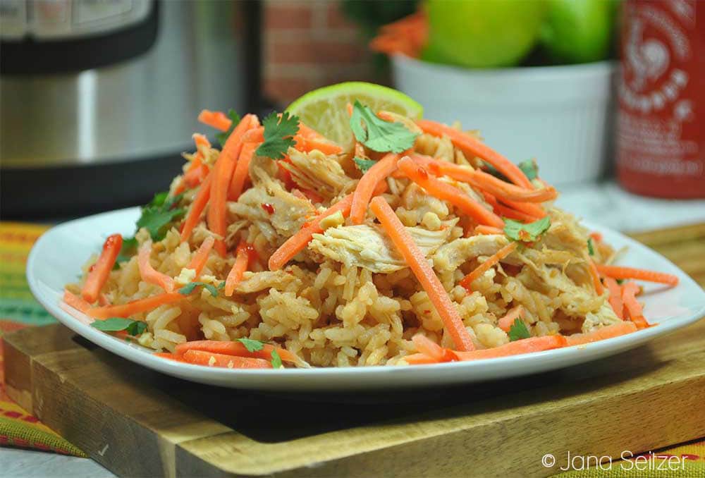 Instant Pot Thai Chicken Rice Bowl 
