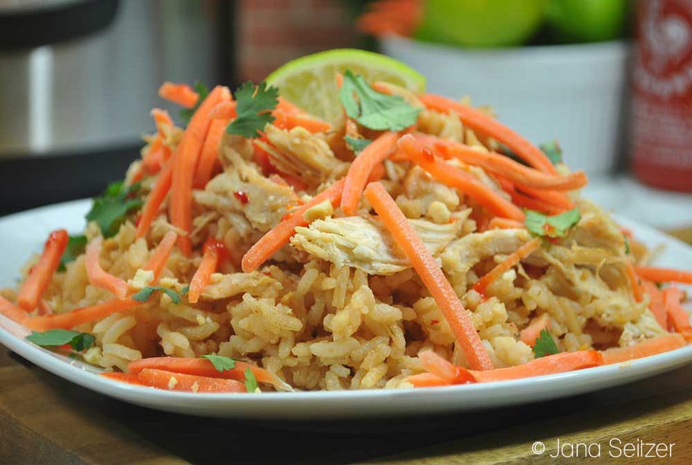 Instant Pot Thai Chicken Rice Bowl 