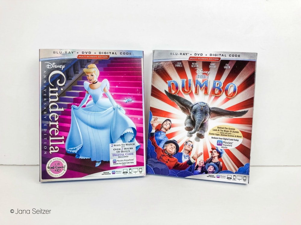 cinderella dumbo bluray dvd