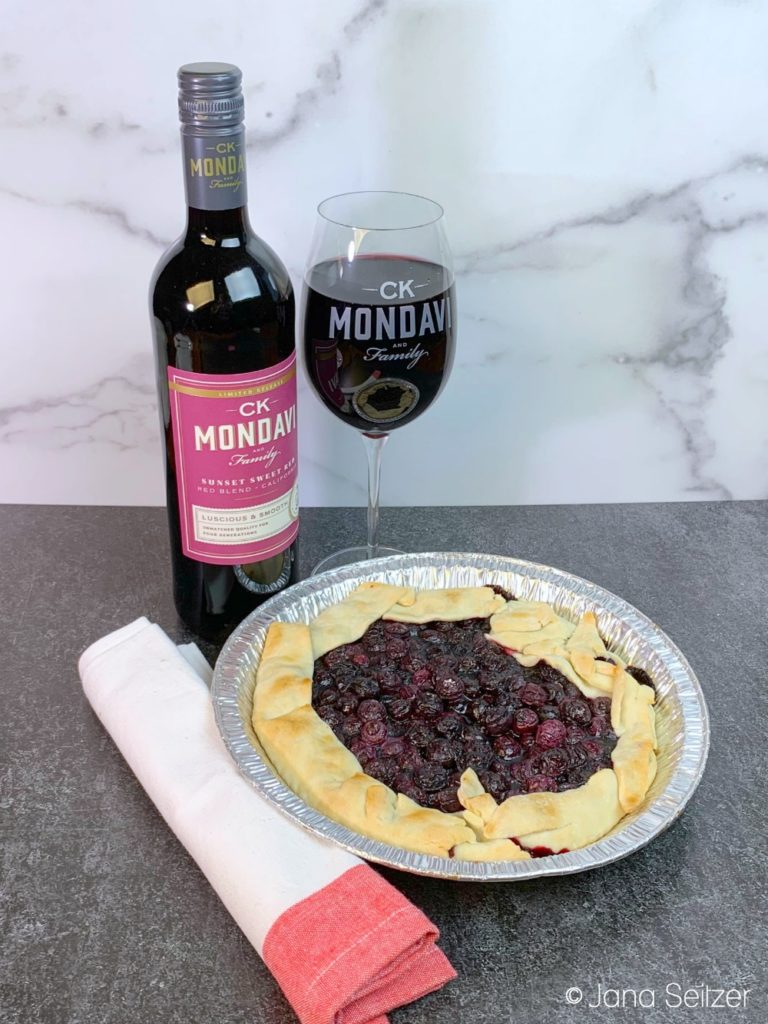 Grilled Blueberry Pie