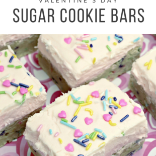 Valentine's Day Sugar Cookie Bars