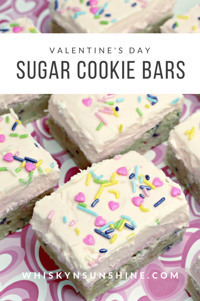 Valentine's Day Sugar Cookie Bars