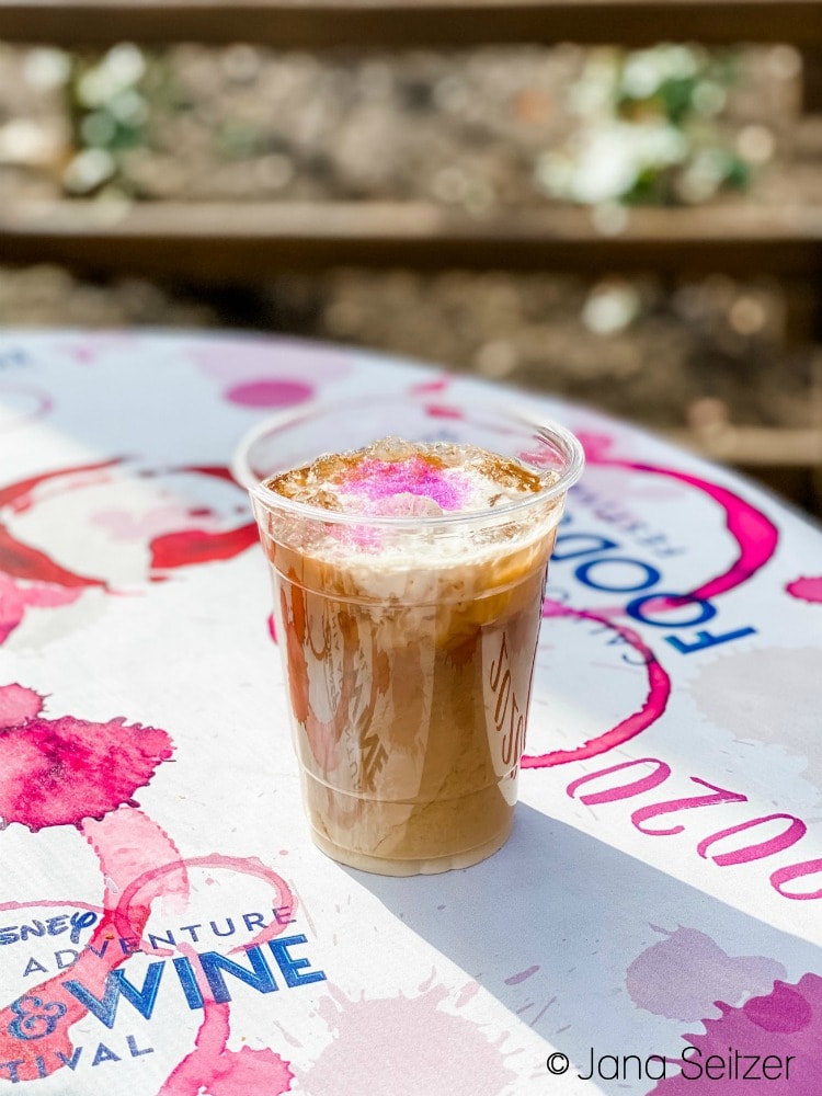 Fig and Lavender Cold Brew disneyland food and wine festival