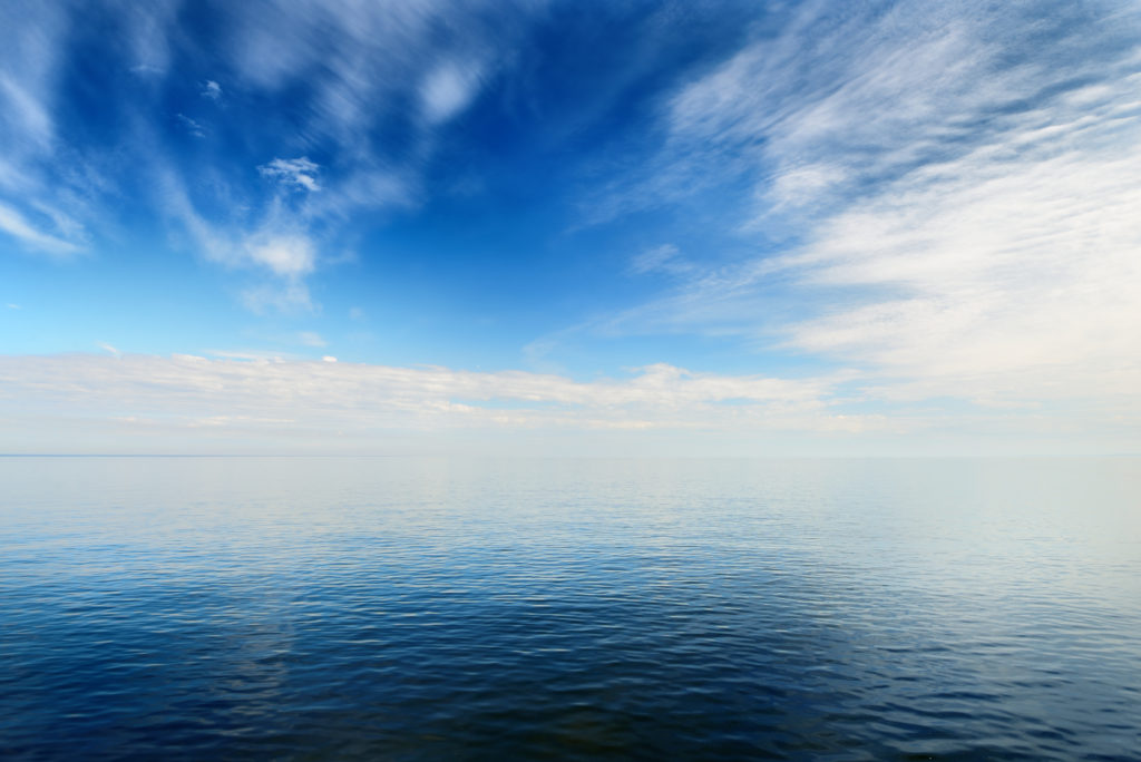 calming sky with clouds
