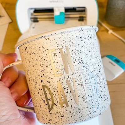 Ew, David Coffee Mug and Three Simple Projects You Can Make with Cricut Joy