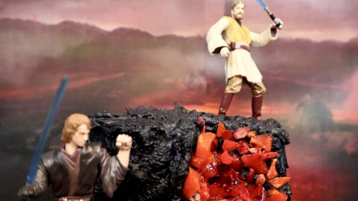 Image for Obi-Wan and Anakin Mustafar Cake
