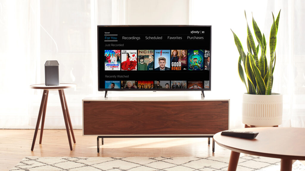 Xfinity TV living room