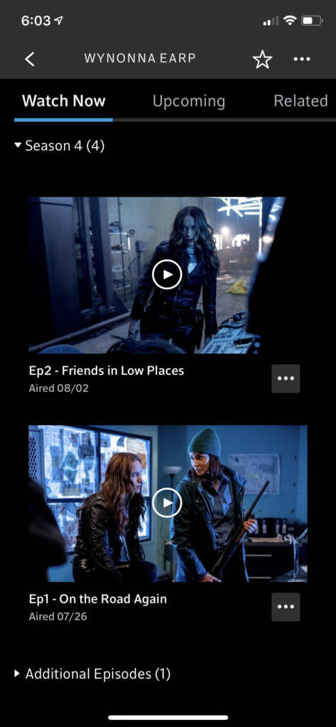 Wynonna Earp on Xfinity Stream App