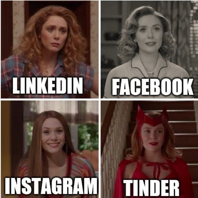 wandavision social media meme