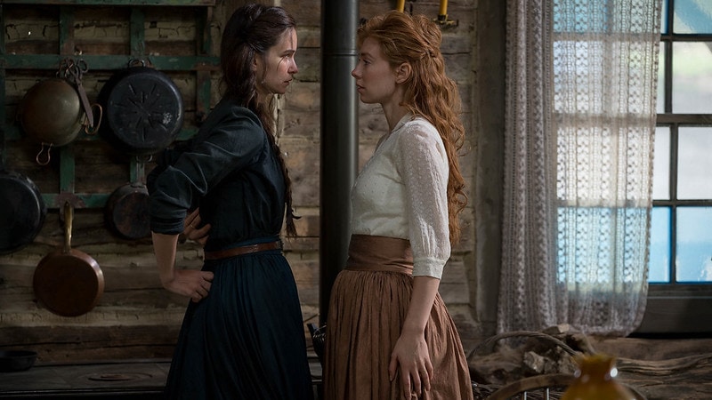 Katherine Waterston and Vanessa Kirby appear in The World to Come