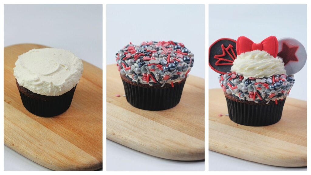 falcon and winter soldier cupcakes