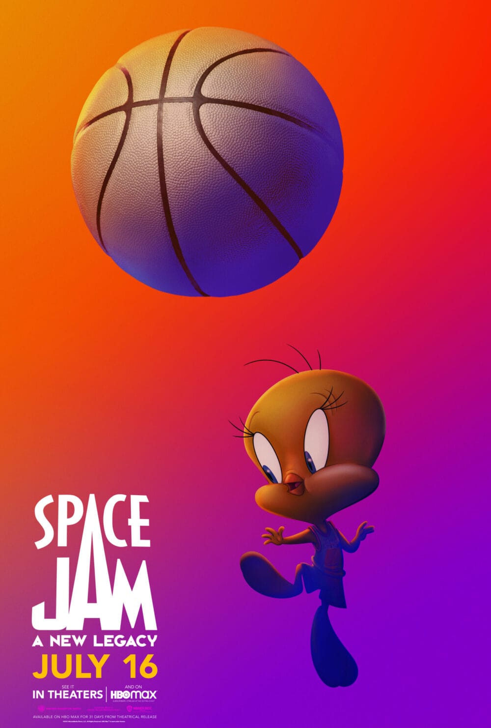 Tweety Space Jam A New Legacy Character Poster